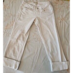 Banana Republic White Cropped Jeans Womens Size 1 / 25 Denim Pants Summer Casual